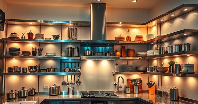 Estante de aço inox para cozinha: Durabilidade e Estilo