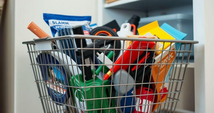 Cesto container aramado como organizar com eficiência