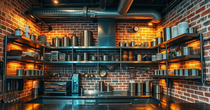 Estante inox cozinha industrial para otimizar seu espaço e praticidade
