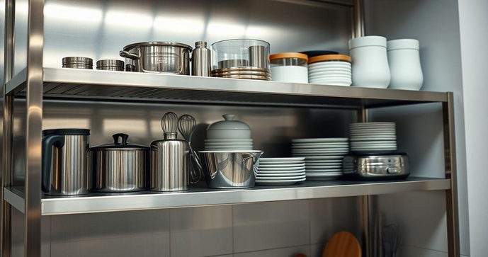 Prateleira de Aço Inox para Cozinha: Como Escolher a Ideal para Sua Casa