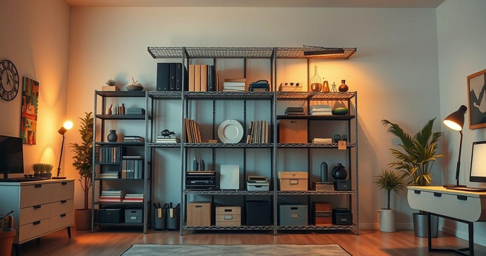 Rack metálico é a solução ideal para otimizar seu espaço e organização em ambientes comerciais e residenciais