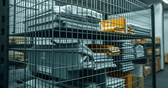 Gaiola rack aramado ideal para organização e praticidade