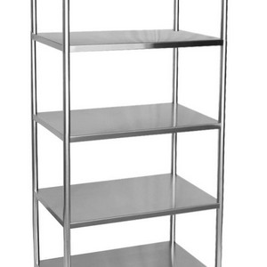 Mesa inox com prateleira gradeada
