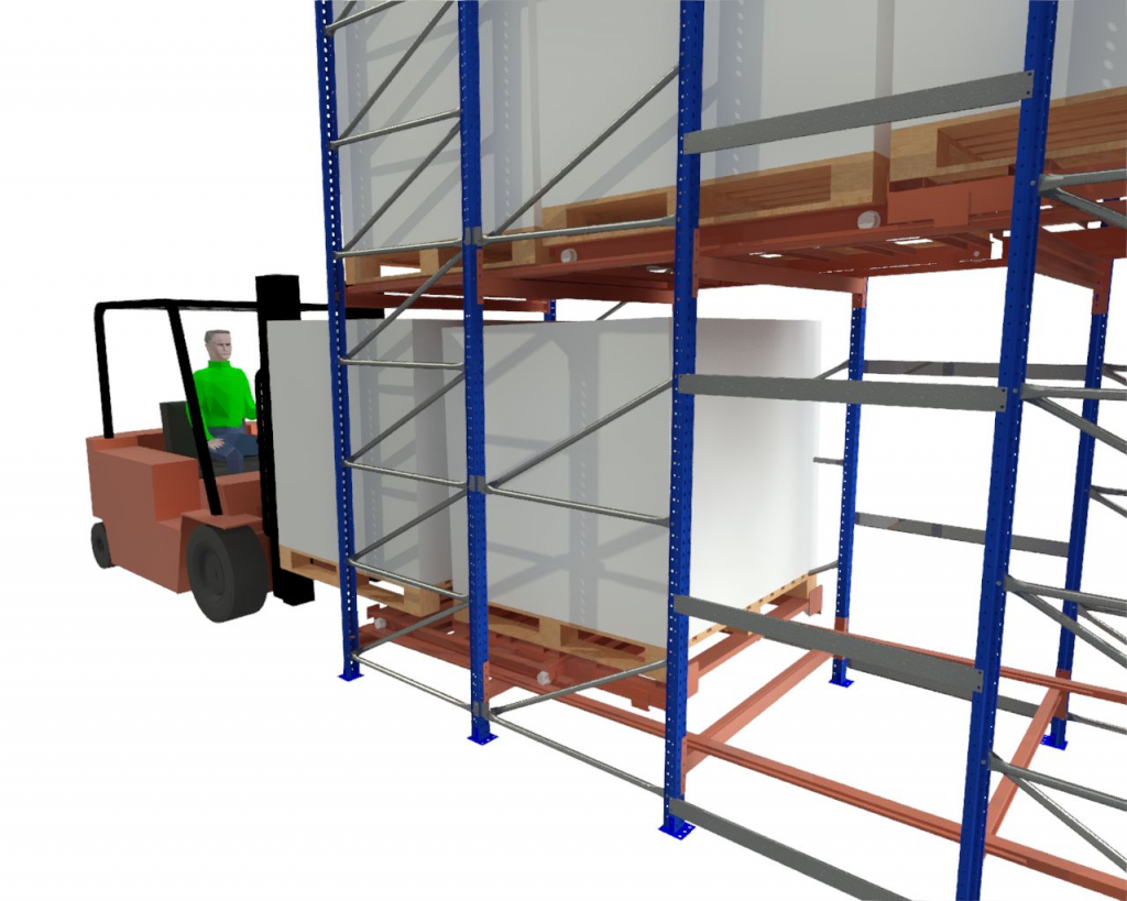 porta pallet push back