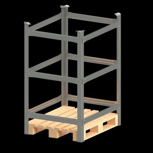 rack de pallet de madeira